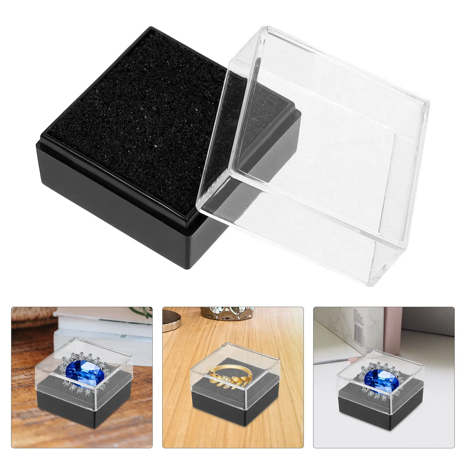 

6Pcs Lapel Pin Case with Clear Window Compact Badge Display Box Reusable Brooch Storage Holder Travel Friendly Pin Organizer