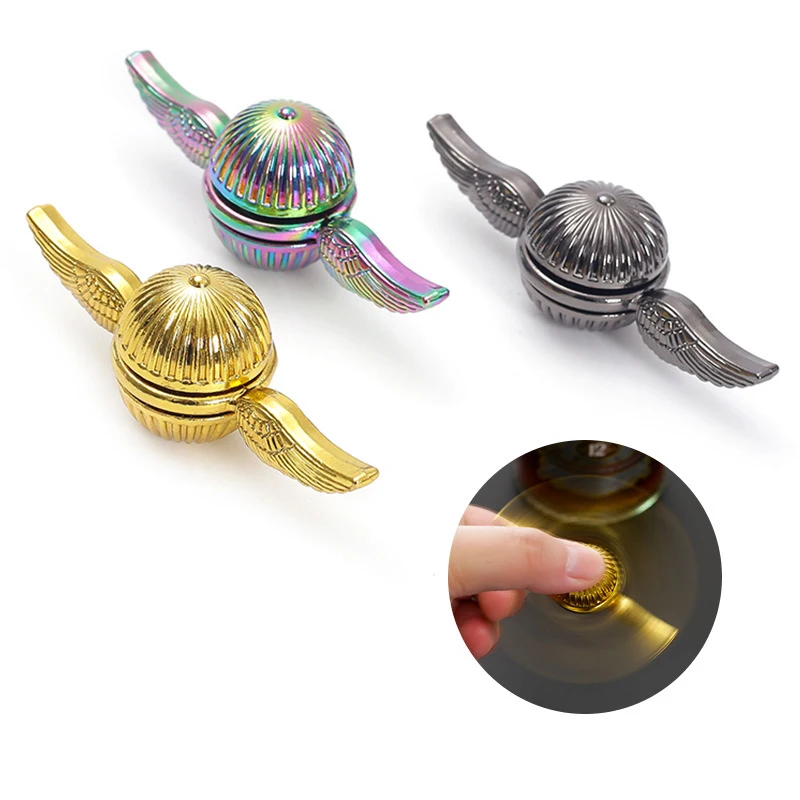 Fidget spinner brinquedos feijão dourado metal anti estresse mão spinner brinquedos giroscópio rotação de dedo giroscópio brinquedo para crianças adulto