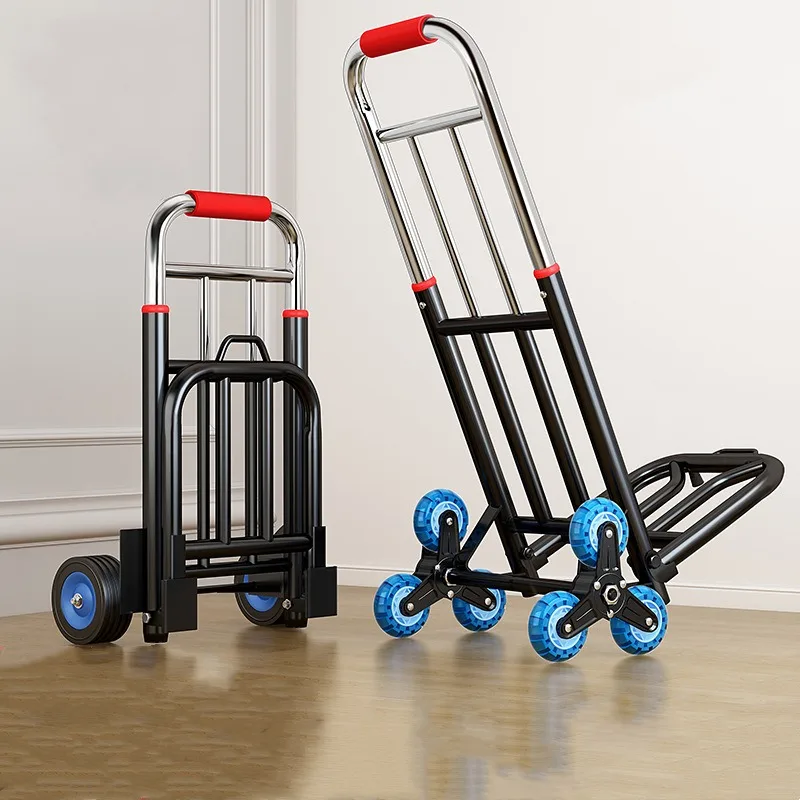 Folding trolley trolley Home shopping Handling trailer Artifact trolley Portable luggage Shopping trolley cart