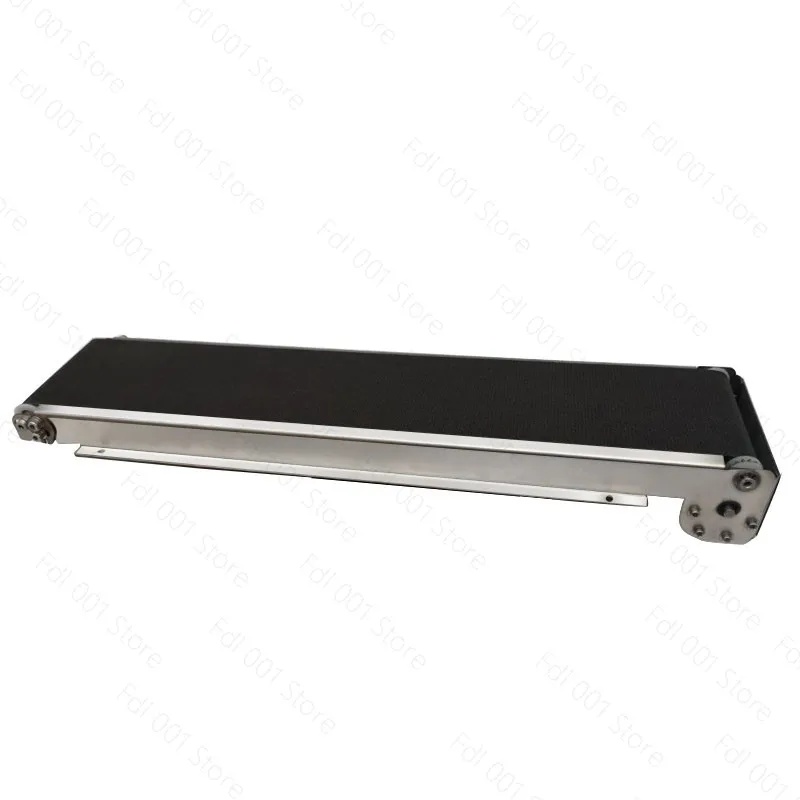 

24V DC Mini Conveyor Belt Machine 460MM-552MM Stainless Steel Vending Machine Table Top Belt Conveyor Track Cargo Lane