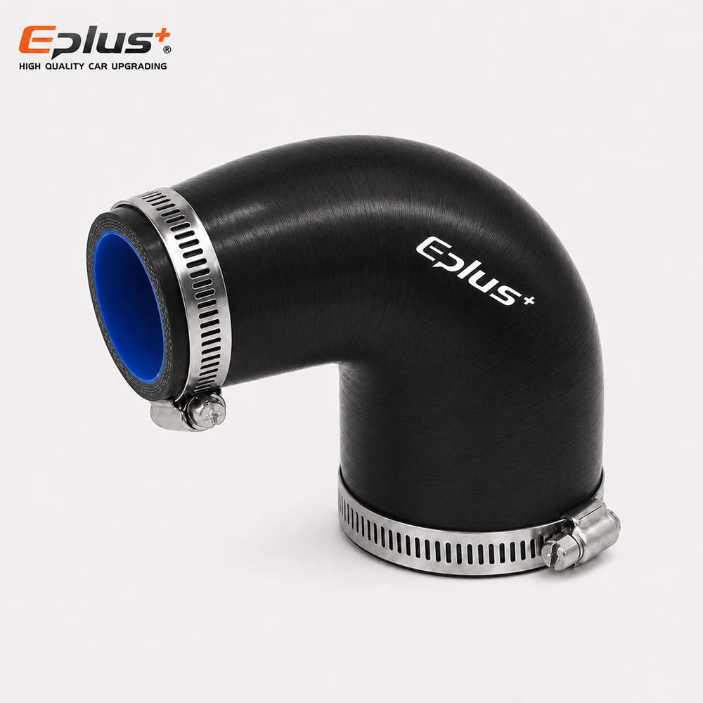 Black Silicone Car Radiator Intake Hose Turbo Intercooler Coupler Reducer Connector Universal Silica Gel Tube 90 Degrees Adapter
