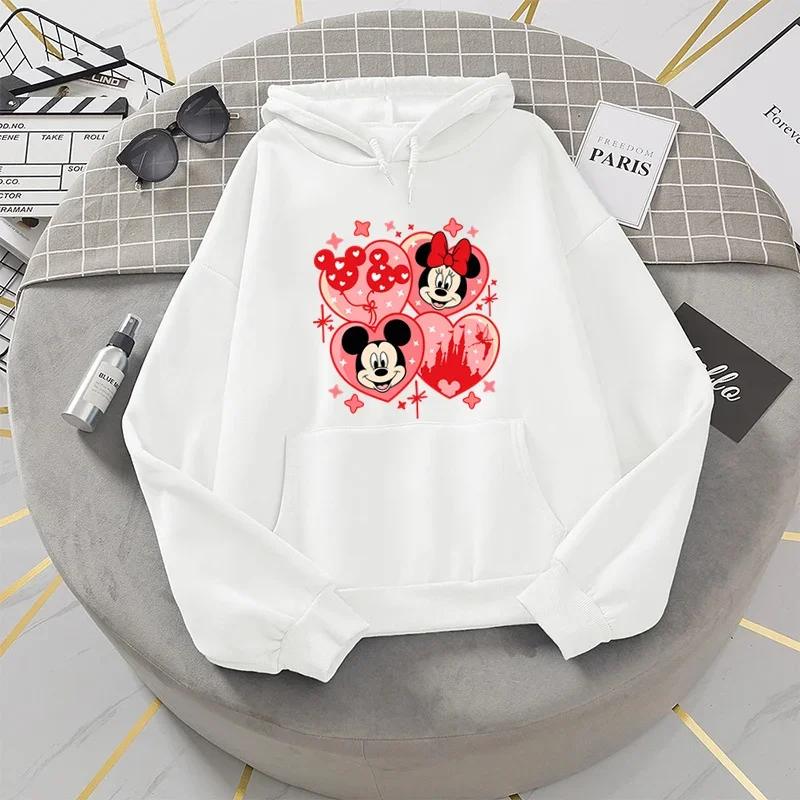 Disney Mickey Minnie Valentine's Day Couple Patches for DIY Clothes Heat Transfer Stickers T Shirt Iron on For Women Appliqued