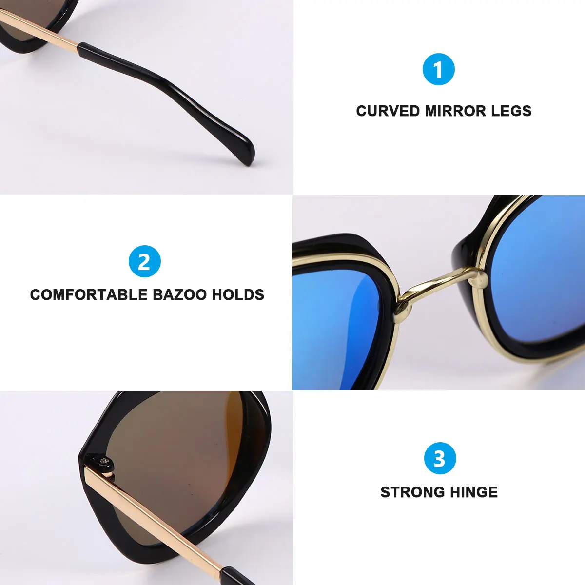 

Kids UV-proof Sunglasses Light Blue Durable Fashionable Outdoor Camping Hiking Picnic Sunglasses Glasses Accessories