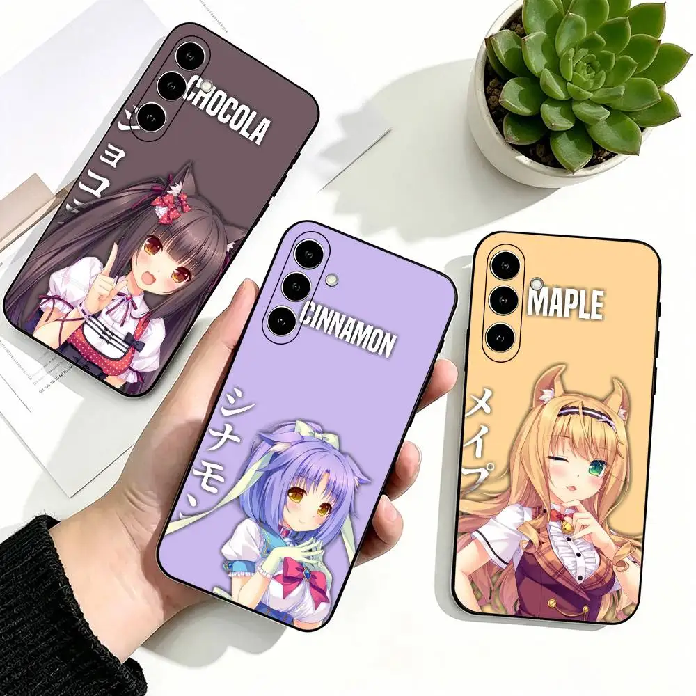 Lovely Game N-Nekopara Cute Phone Case Silicone Soft For Samsung Galaxy A73,A72,A71,A70,A53,A52,A51