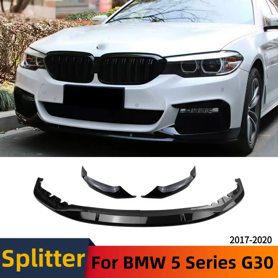

Накладка на передний бампер (сплиттер) для тюнинга и стайлинга, защита, декоративная накладка для BMW 5 серии G30 G31 G38 M Sport Style 2017-2020