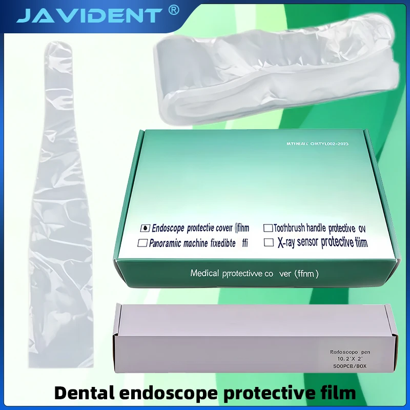 500Pcs/Box Intraoral Dental Camera Cover Disposable Intraoral Camera Sheath For Dentistry Lab Endoscope Film Handle Protect Slee
