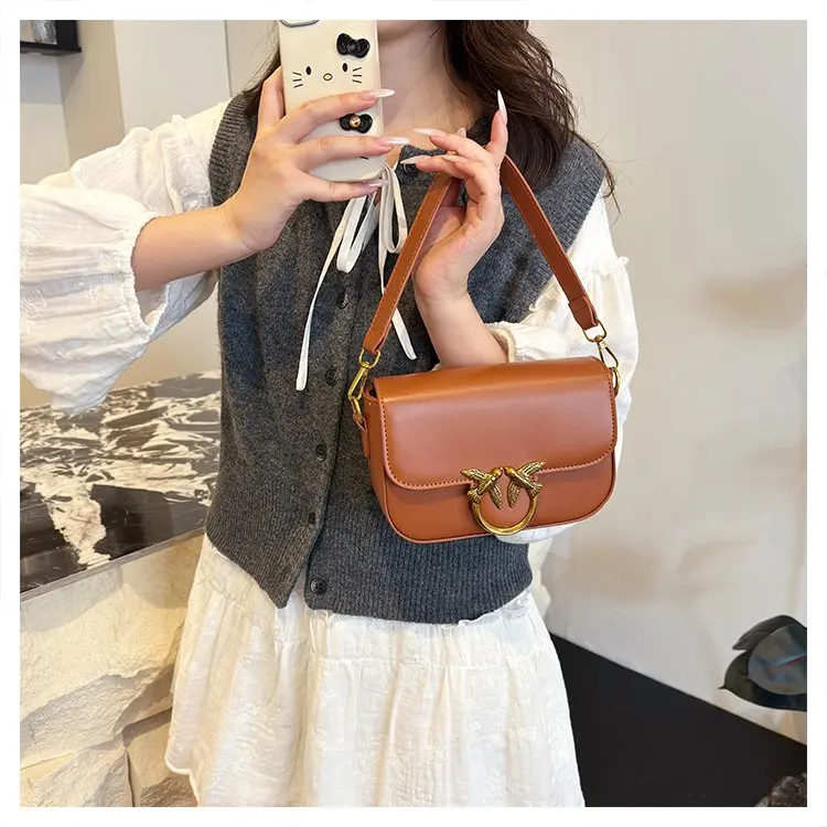 

2026 Animated Companion Bag, Printed Square Shoulder Purse, Energetic Accent, Day-to-Day Adventure