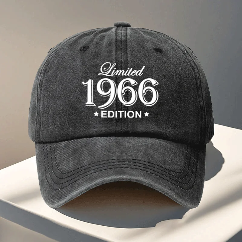 

Бейсболка винтажная 1966 года, лимитированная серия, 1 шт. — регулируемая, дышащая, в стиле ретро 60-х, подходит для активного отдыха на природе.