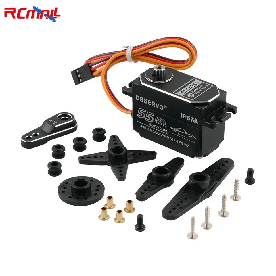 Dsservo BLS4355 55KG Low-profile All-metal Brushless Digital Servo