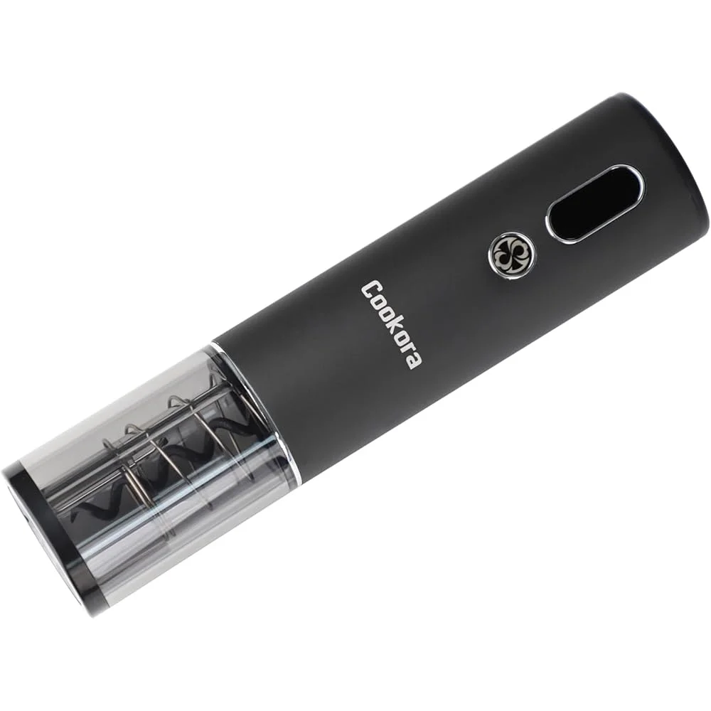 고급 전동 와인 오프너 세트 충전식 자동 코르크 마개 LED 포일 커터 에어레이터 진공 스토퍼 USB 충전기 선물