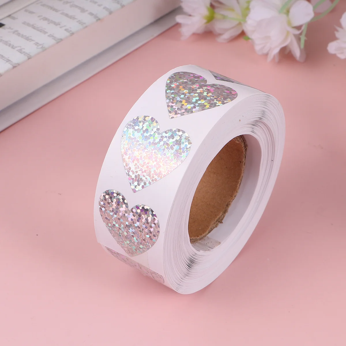 

500 шт., уплотнительная наклейка в форме сердца, красочные самоклеящиеся этикетки для подарочной упаковки конфет, товары для свадебной вечеринки