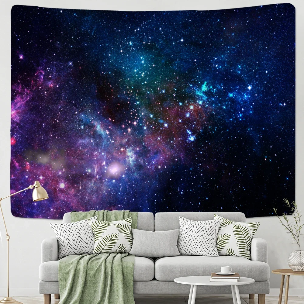 Galaxy Tapestry Starry Sky Tapestry Universe Space Tapestries Wall Hanging Psychedelic Mysterious Stars for Dorm Living Room