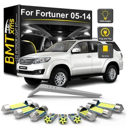 BMTxms 10Pcs Canbus LED Interior Light Bulb Kit For Toyota Fortuner MK1 I 2005-2010 2011 2012 2013 2014 Car Indoor Trunk Lamp