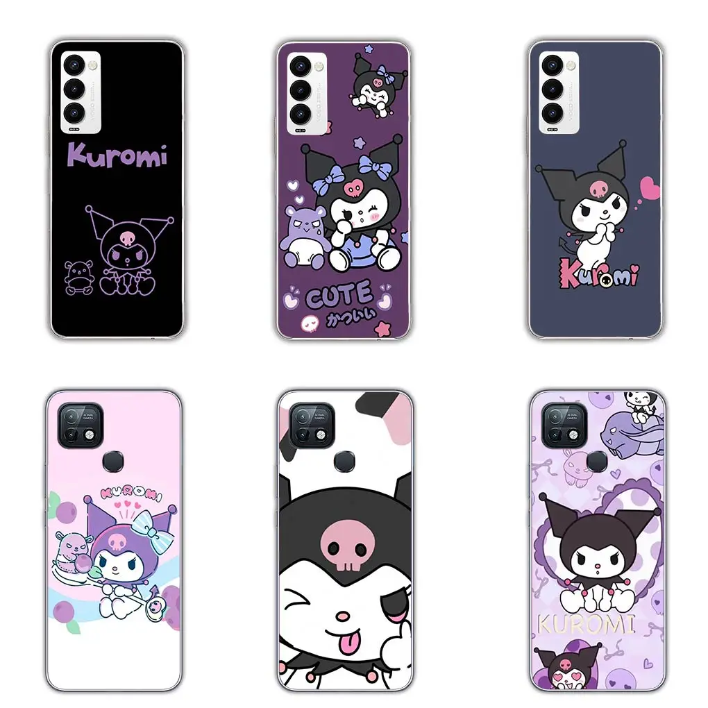 Anime Kuromi Cartoon Funda Soft Casing for Motorola Moto G04 G71 G73 G32 G34 G52 G8 G7 G9 G24 Power Plus E14 Cover Phone Case