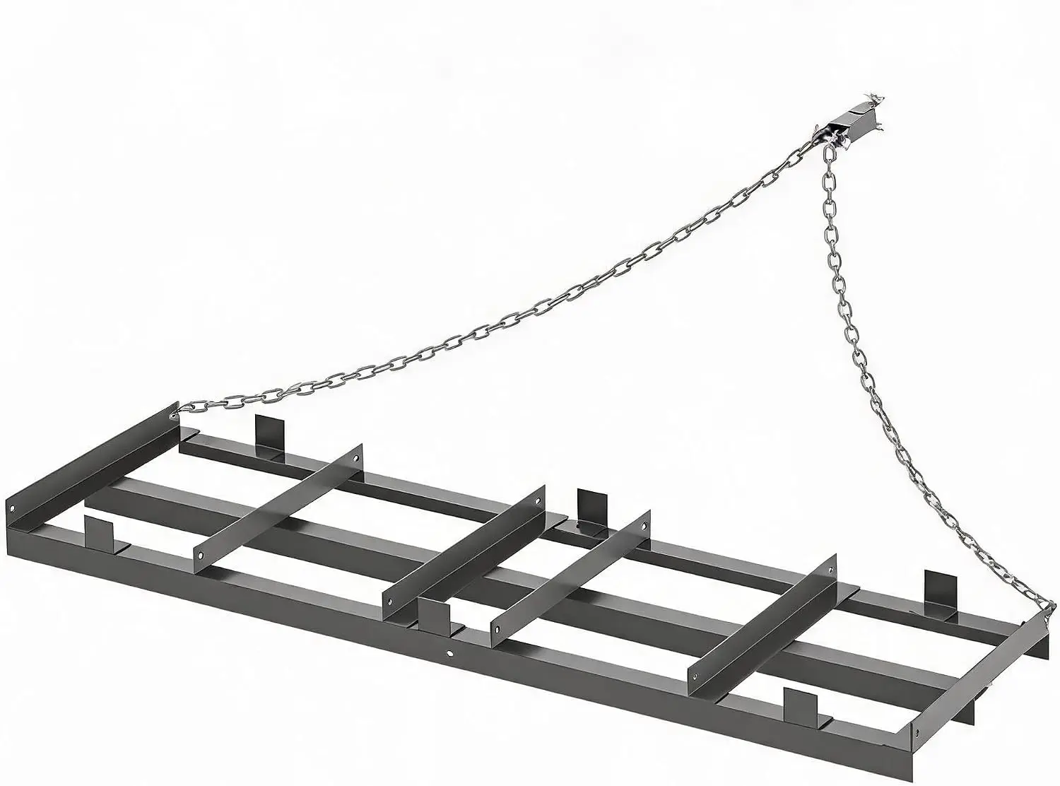 6 ft Heavy-Duty Drag Harrow, Adjustable Tow-Behind Driveway Grader & Lawn Leveler for ATV, UTV & Tractor, 50 lb Galvanized Steel Rake for Gravel, Soil, Sand & Yard Landscaping