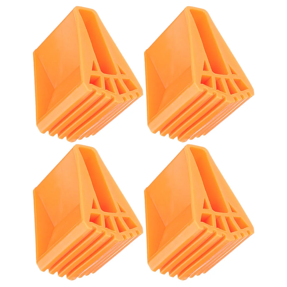 4 Pcs Floor Mat Extension Ladder Covers Step Rubber Feet Stabilizer Replacement 930X640X630CM Orange Protector Foot Pad