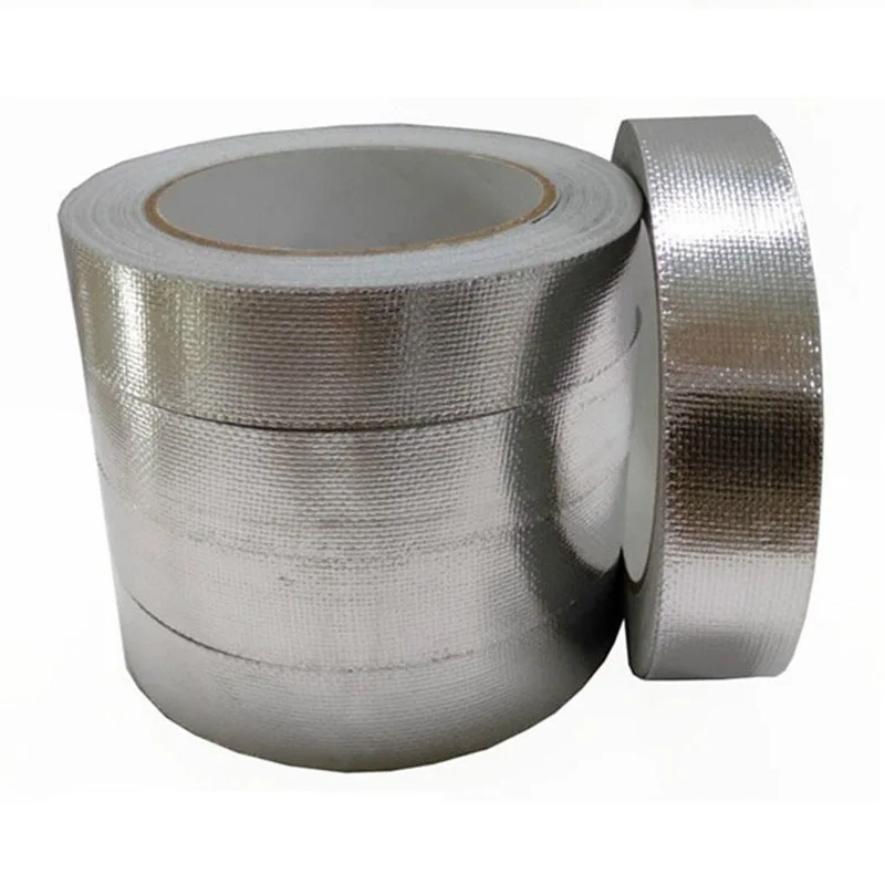 

High-Temperature Adhesive Tape Fiberglass Cloth Aluminum Foil Tape Water Heater Exhaust Pipe Thickened Tin Foil Pape