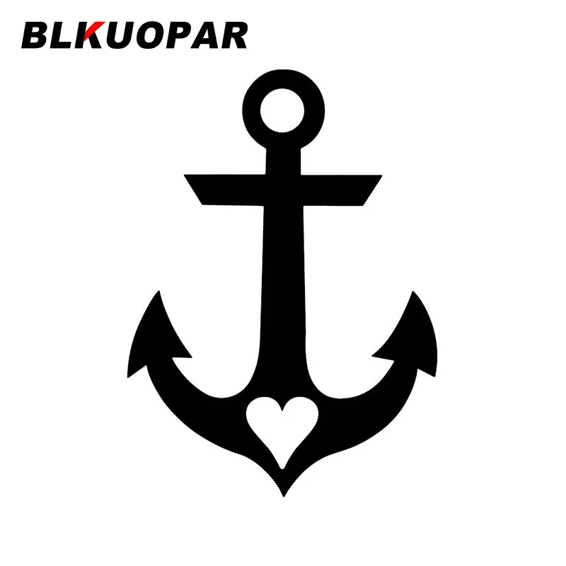 

BLKUOPAR якорь сердце аниме автомобильная наклейка водостойкая креативная виниловая наклейка устойчивая к царапинам на холодильник бампер графика автомобильные товары