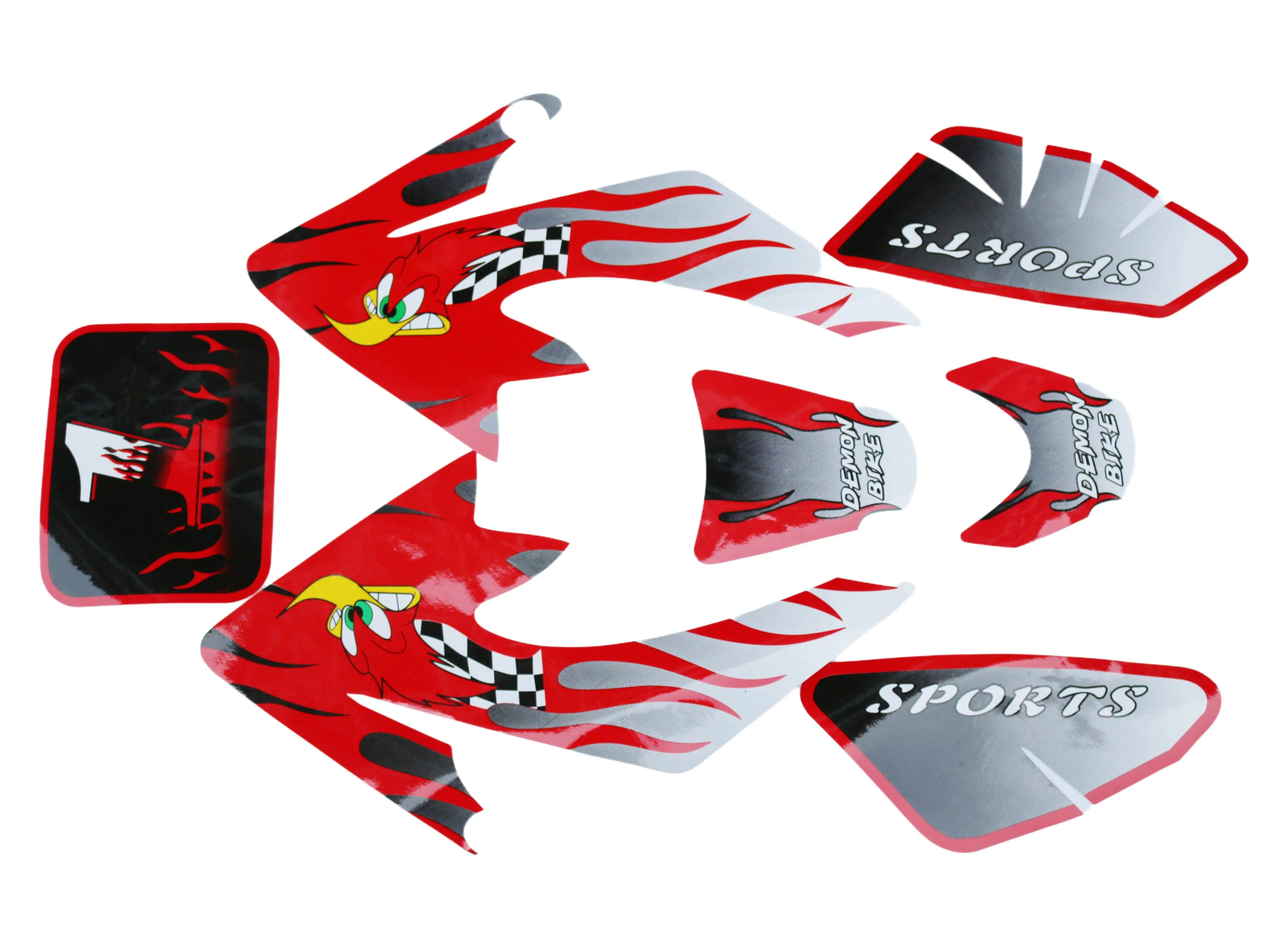 GREEN Dirt Bike CRF 50cc Pit Decals Stickers Moto X Baja FREE SHIPPING