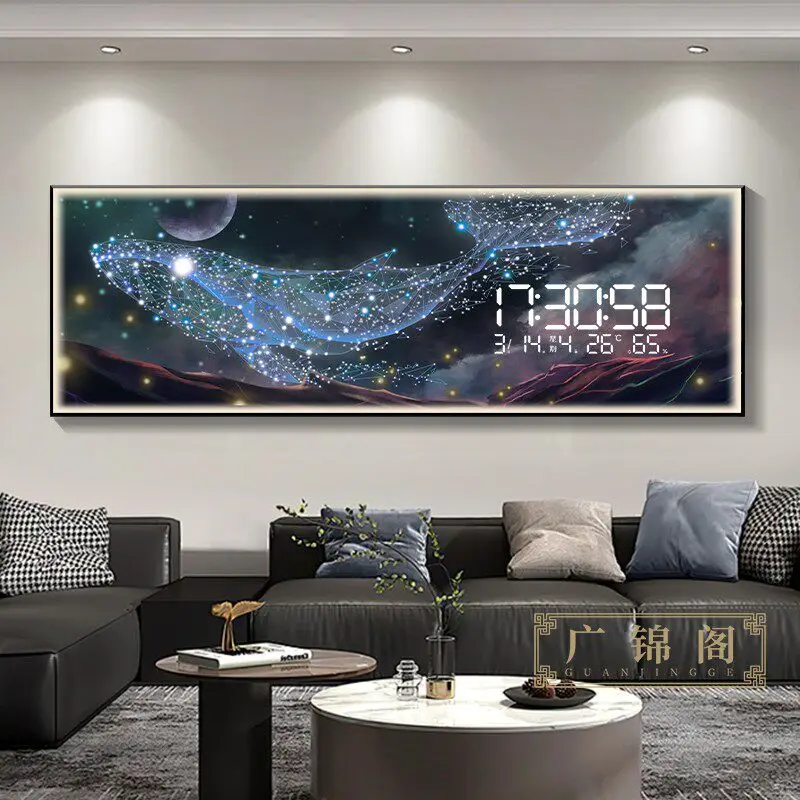 Decoration Office Wall Watch Bedroom Display Living Room Wall Watch Digital Luxury Modern Wandklok Decorations Item Home