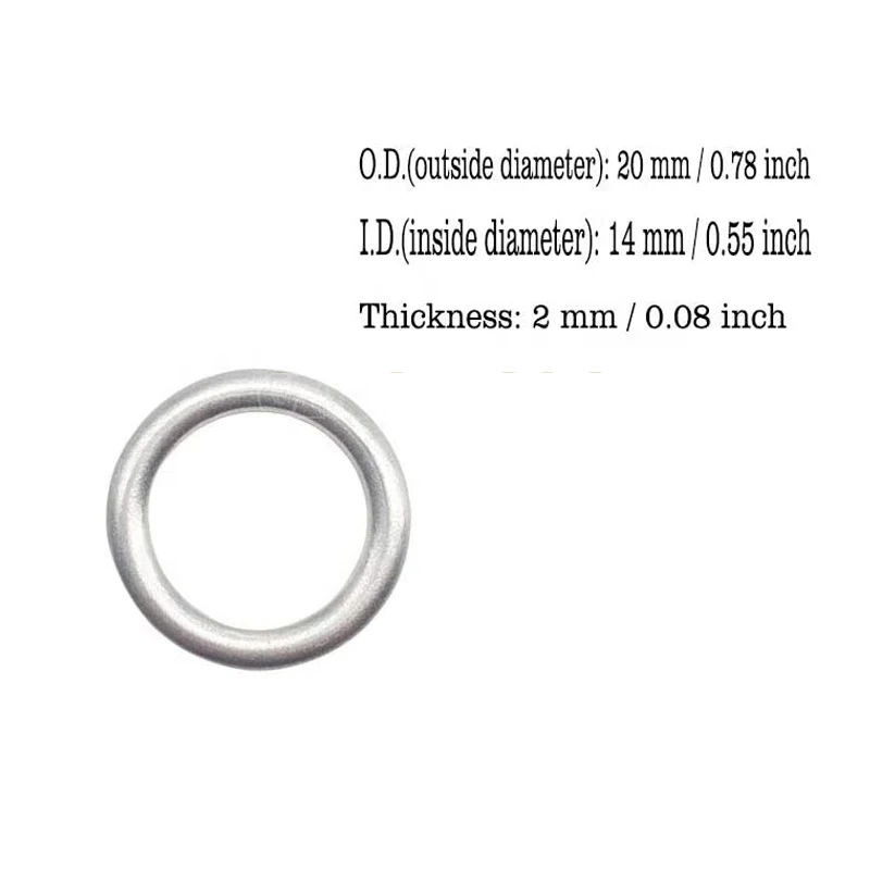 10/25/50pcs New M14 Crush Washer Oil Drain Plug Gasket N0138157 Fit For Volkswagen Audi Oil Pan Screw Gaskets Washer Seal Ring