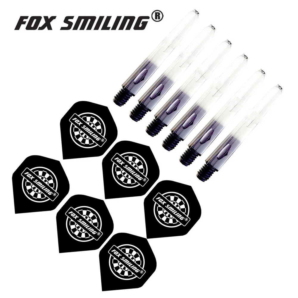 Fox Smiling  Nylon Dart Shafts And Popular Nice Pattern Darts Flights Dart Accessories For Soft And Steel Darts