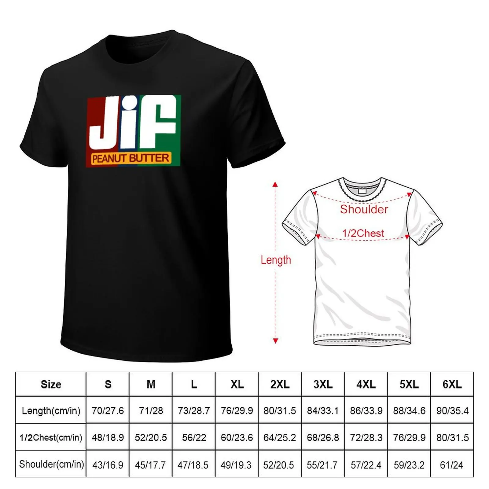 Jif Peanut Butter T-Shirt Novelty Graphic Tee Shirt