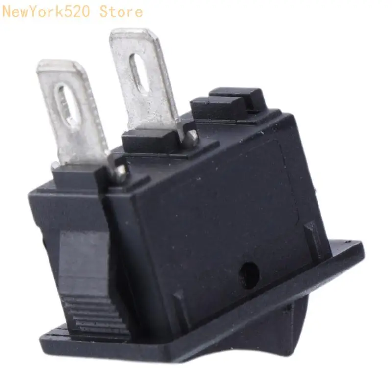 Black White On/Off Rectangle Rocker Switch Car Boat Button KCD1-2Pin 250V 3A New N84C