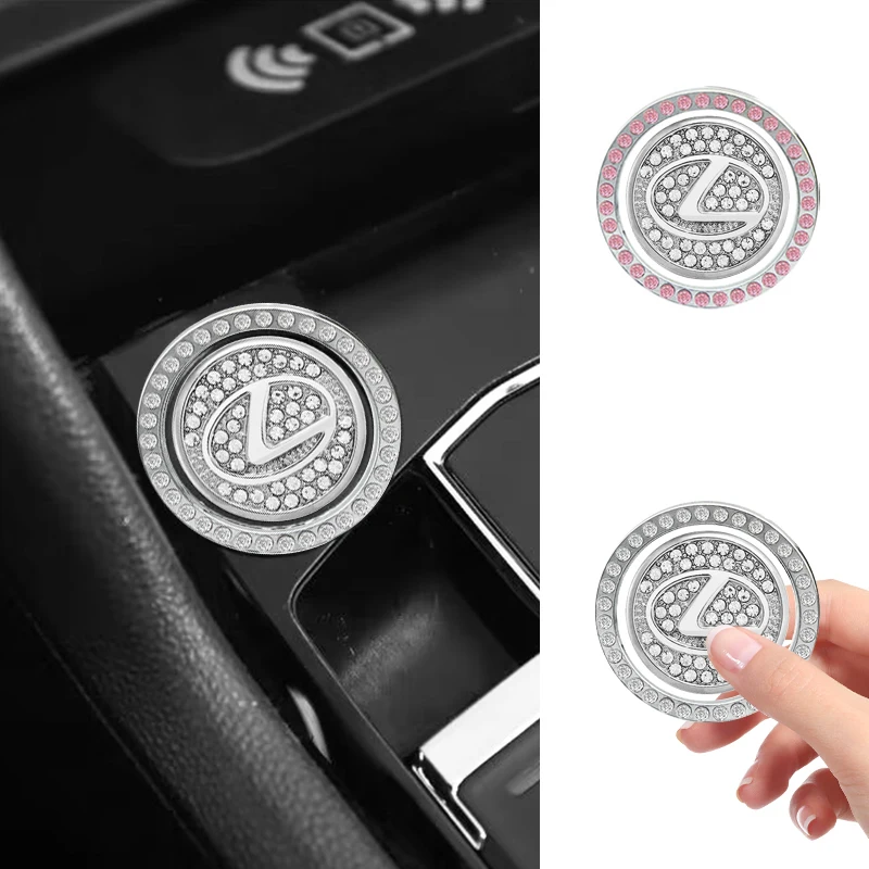 

Наклейка на автомобиль, блестящая наклейка на кольцо зажигания с функцией запуска/остановки двигателя одним нажатием для Lexus FSPORT LBX NX RX 350h 450h ES UX 300e GS GX IS