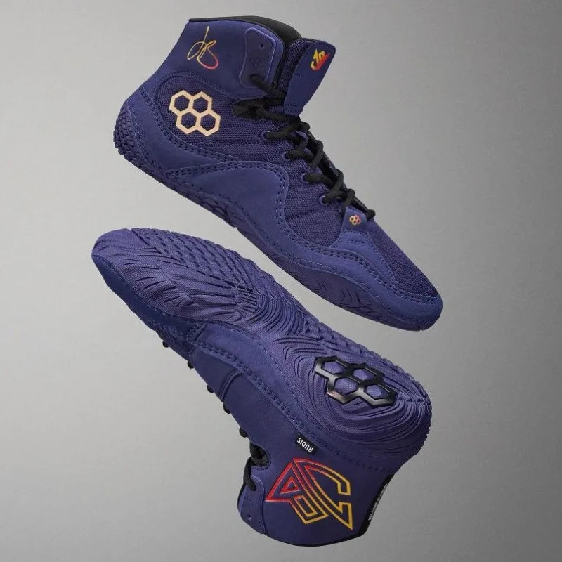 

Классические брендовые дизайнерские борцовские кроссовки средней высоты, удобные боксерские ботинки для дыхания, противоскользящие борцовские ботинки унисекс, размеры 36-45