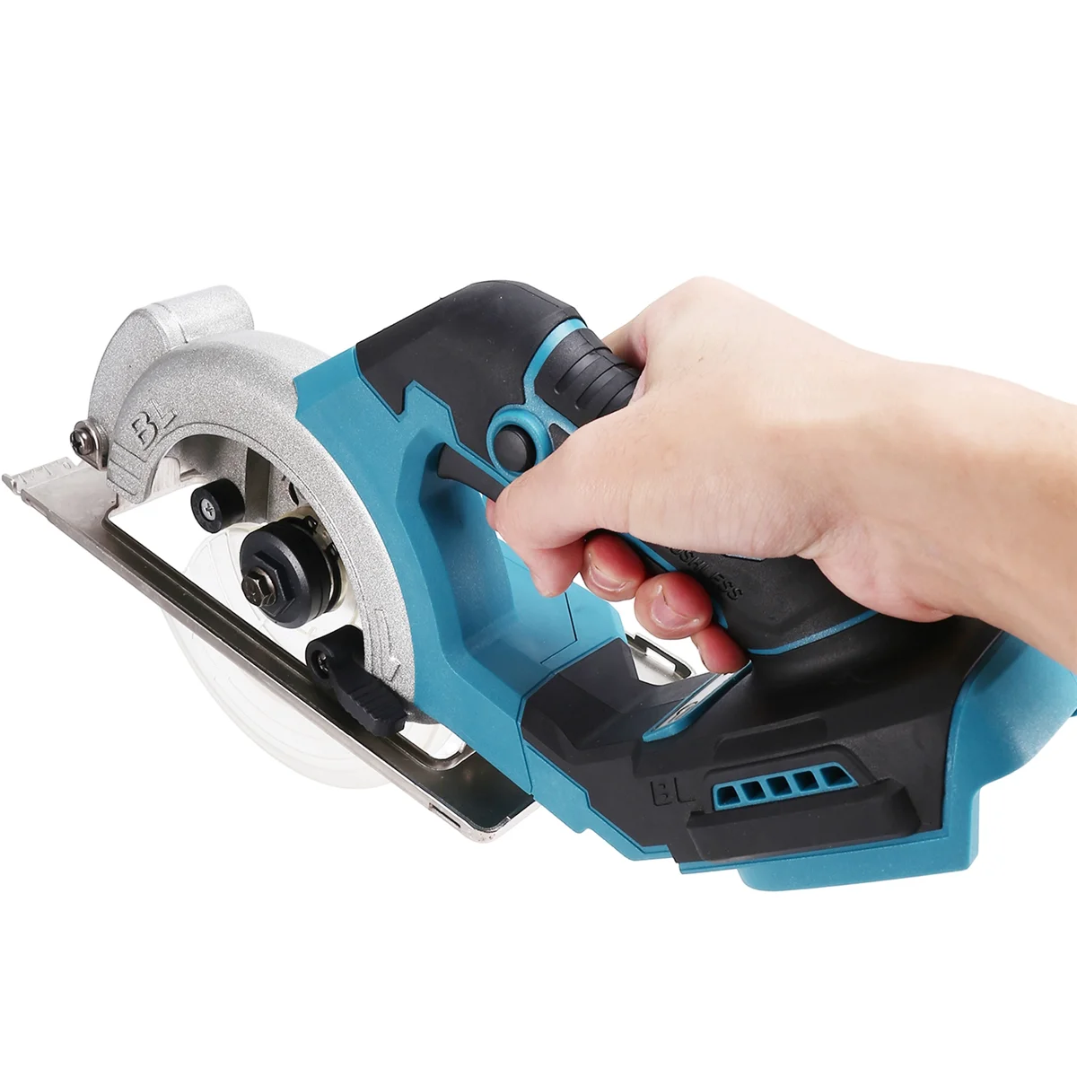 BOFFF Аккумуляторная бесщеточная электрическая циркулярная пила Многоугольная режущая ручная пила 10800 об/мин Электроинструмент для батареи Makita 18 В