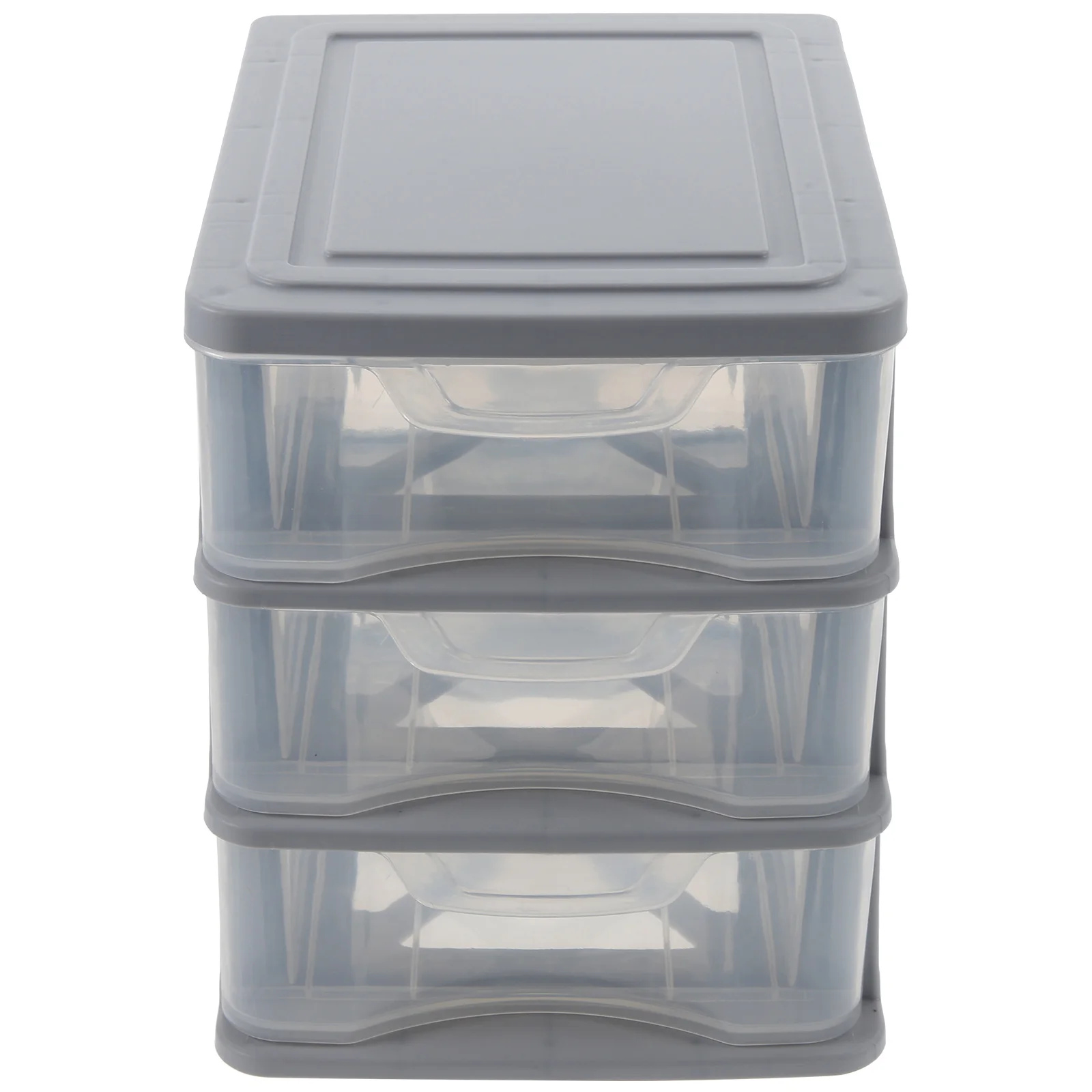 Drawer Storage Box Clear Dustproof Organizer Stationery Holder Desktop Kids Room Decor Tabletop Indoor Case Miscellaneous