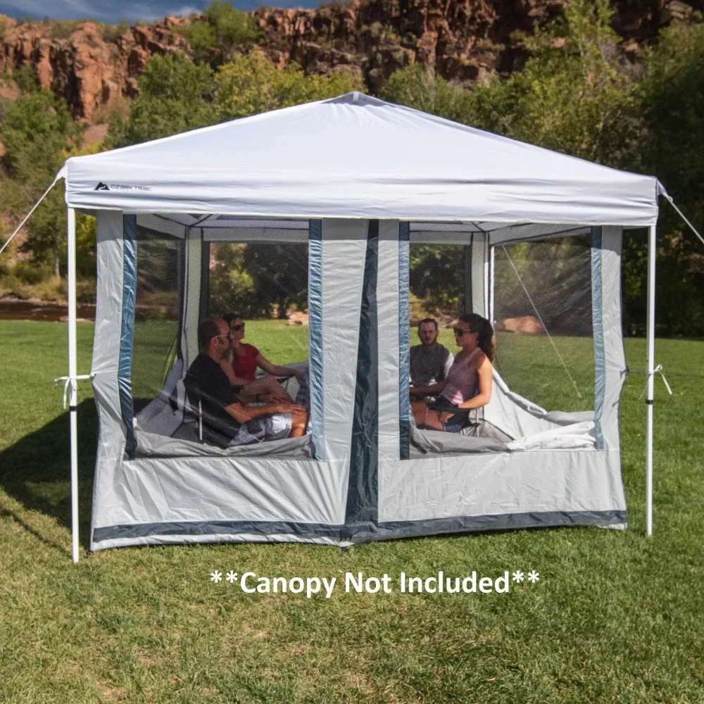 

2023 New 7-Person 2-in-1 Screen House Connect Tent with 2 Doors, Canopy Sold Separately