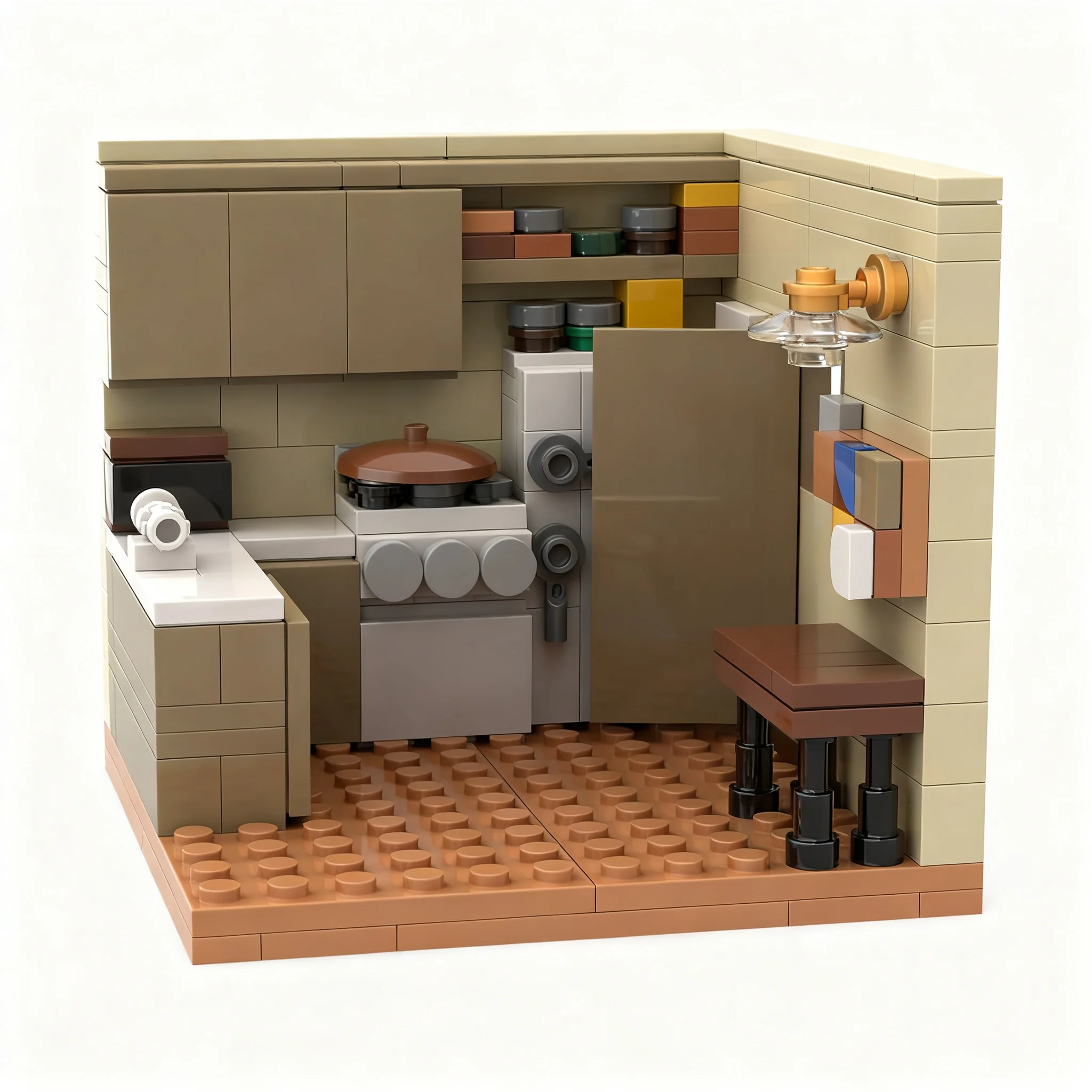 218pcs MOC The One All The Thanksgivings - Friends Sitcom Vignette Scene Model Building Blocks Toy DIY 3D Creative Idea Birthday