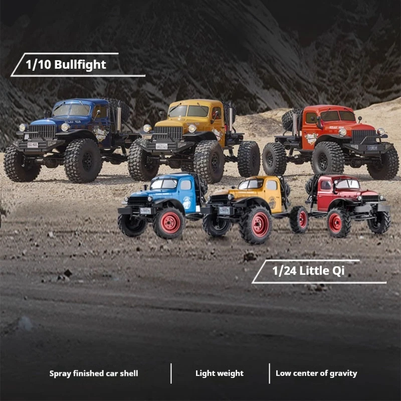 Fms Daqi 1:10 Bullfighter Professional Rc Full Scale Remote Control Four Wheel Drive Climbing Off Road Like A Real Car Model