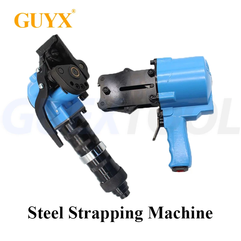 

220V Seperation Pneumatic Steel Strapping Tool Pneumatic Tensioner Sealer Metal Banding Packing Machine Steel Strapping Machine