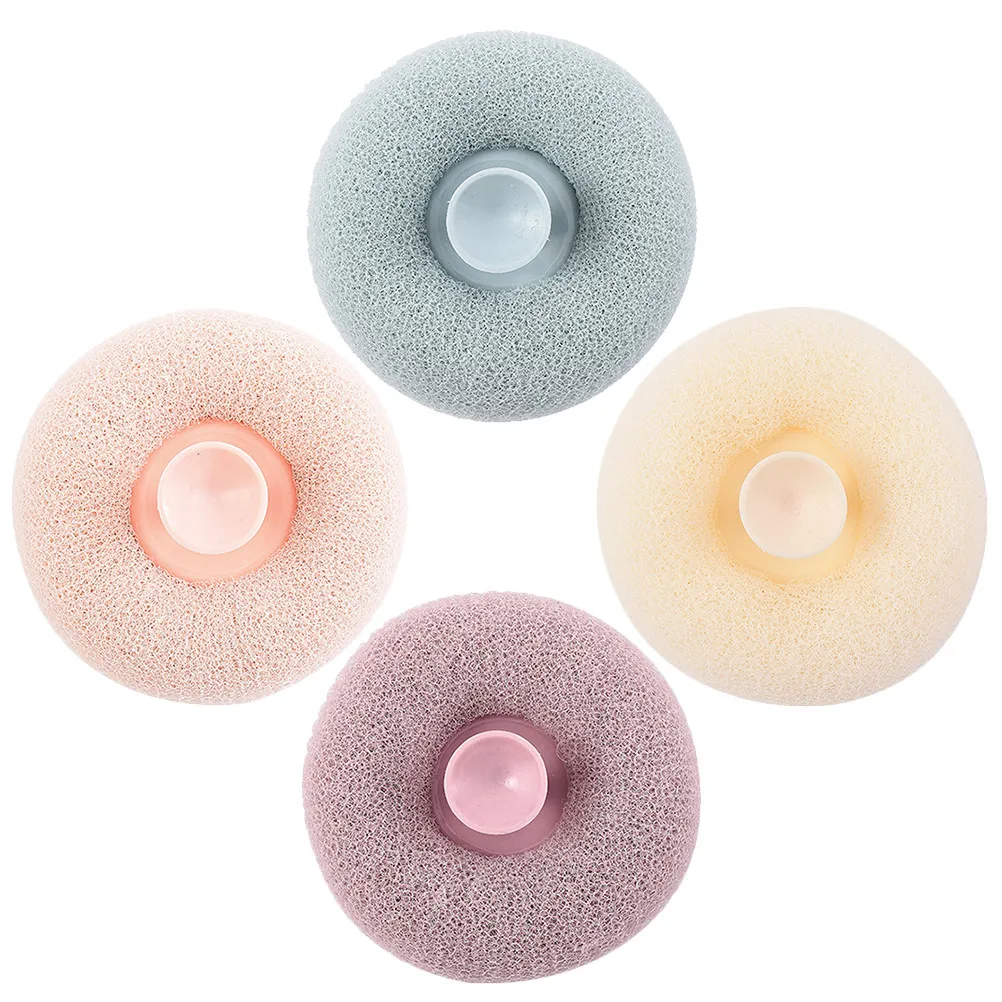 

4Pcs Bath Ball Shower Scrubber Exfoliating Body Loofah Foam Producing Soft Skin Cleaning Bathing Ball Shower Skin Scrubber