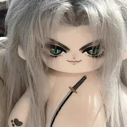 Anime Game Final Fantasy Cosplay Sephiroth 20cm Soft Plush Kwayi Adorable Embroidery Doll Toy Plush Collect Gift