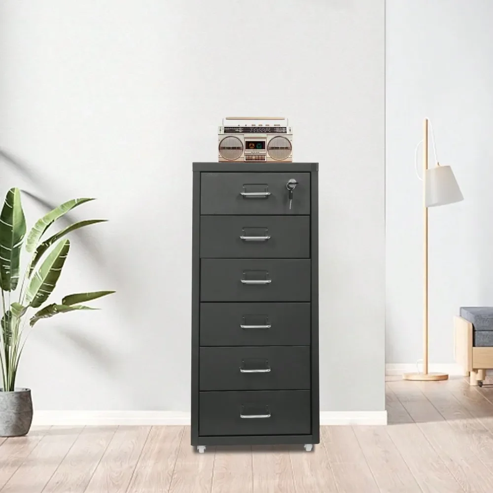 

Office Storage Cabinets And ShelvingColdRolled Steel Vertical Movable File Cabinet, MultiUse Metal Cabinet With Large Storage Sp
