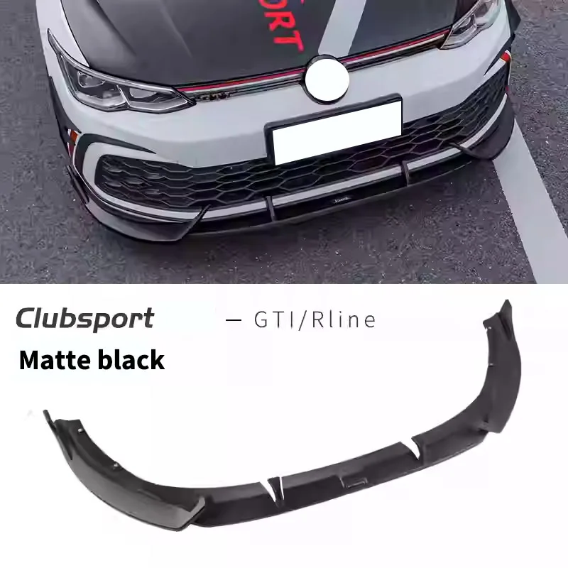 Voor Volkswagen Golf 8 MK8 GTI R-Lijn Pro 2021 2022 2023 Auto Voorste Lip Bumper Lip Splitter diffuser Spoiler Accessoires Body Kits