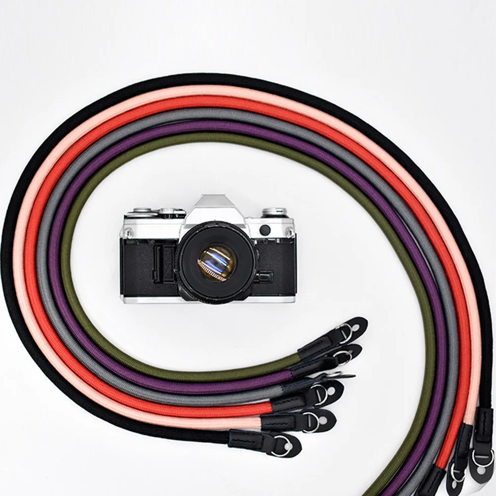 

1pc Camera Neck Strap Polyester Wear-Resist Adjustable Mirrorless Strap With Steel Ring Pad For Vintage Mini Cameras