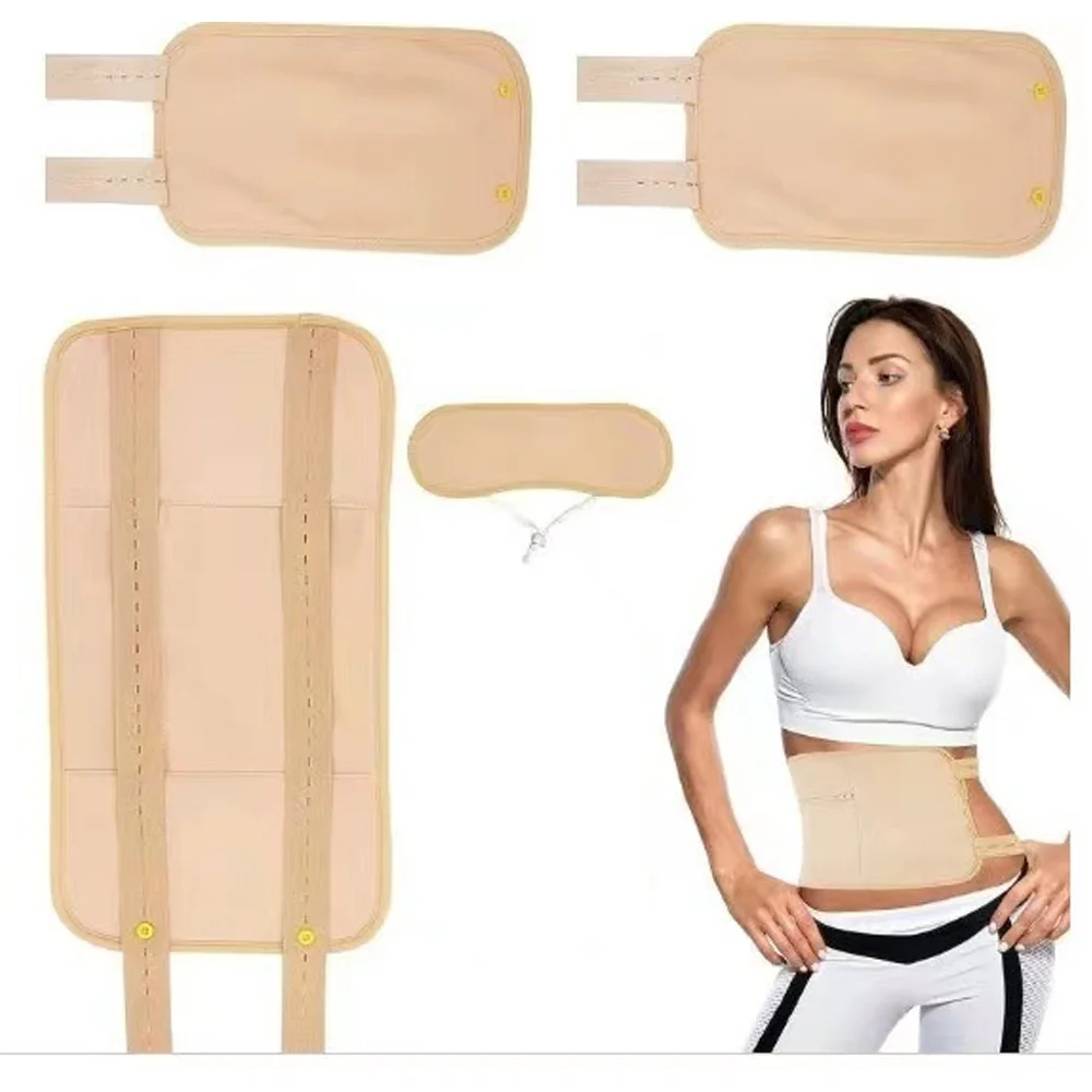 Reusable Castor Oil Pack with Flannel Wrap & Waist/Neck Support – Leak-Proof Home Body Relaxation Compress Set