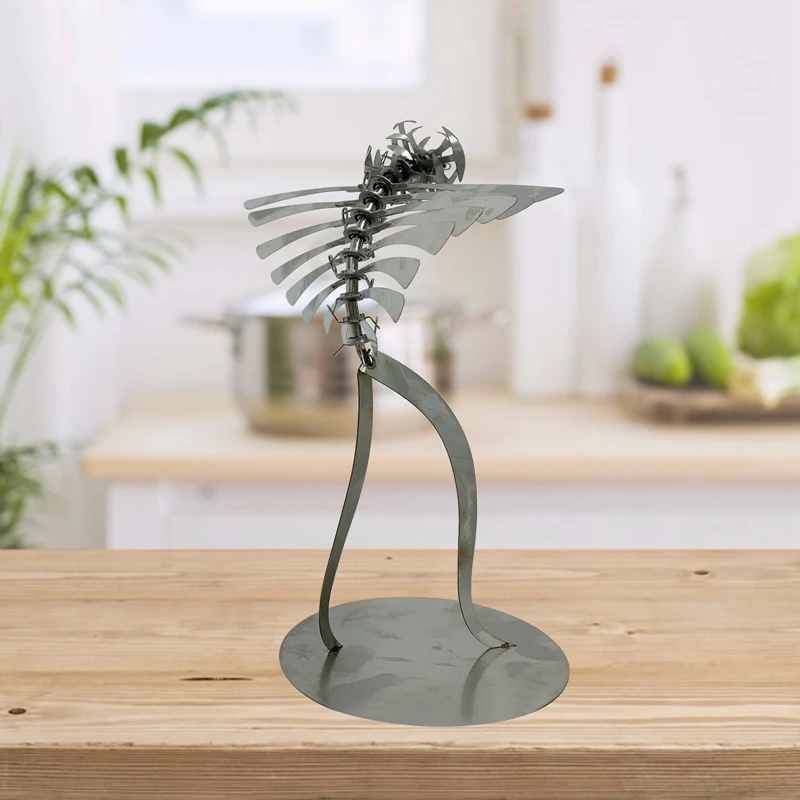 Unique And Magical Metal Rotating Windmill Humanoid Windmill Outdoor Wind Spinner Yard Patio Lawn Garden Decoration