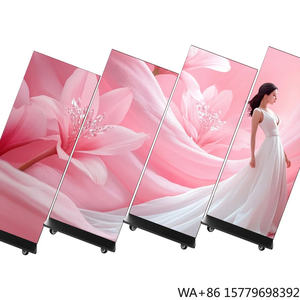 New Smart Double Sided LED Poster Display Screen Outdoor Indoor Digital Led Video Advertising Screen with Wifi 4G 5G Wireless