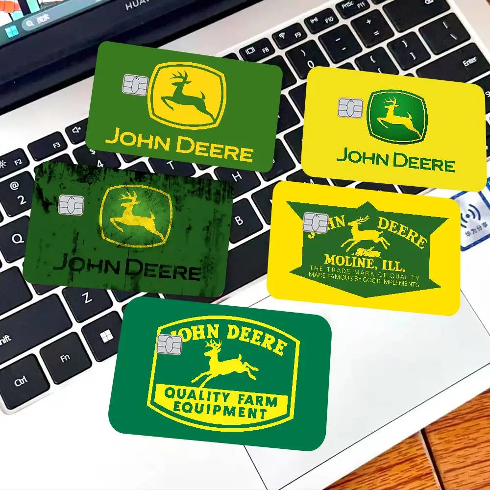Adesivo Clássico J-John D-Deere para Cartão de Crédito/Débito DIY, Adesivo Decorativo para Festas, Adesivo Impermeável para Cartão com Chip Pequeno
