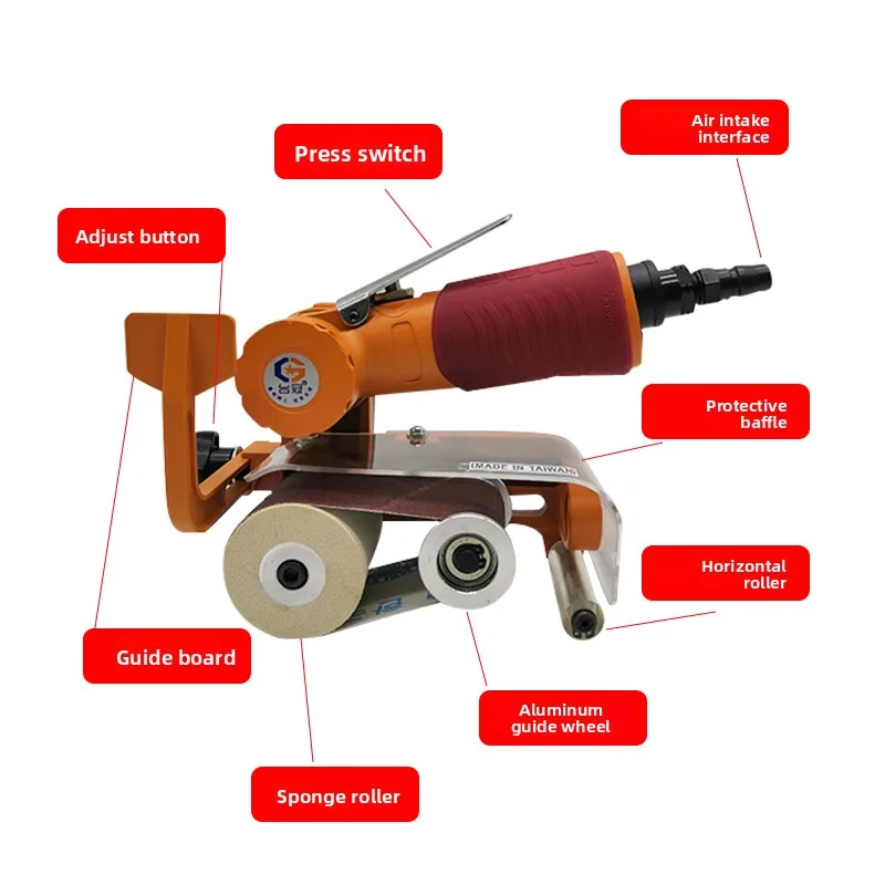 Pneumatic Wire Drawing Machine Stainless Steel Belt Sanding Machine Sanding Belt Machine Polishing Machine Tank Metal Rust Removal Flat Industrial Type