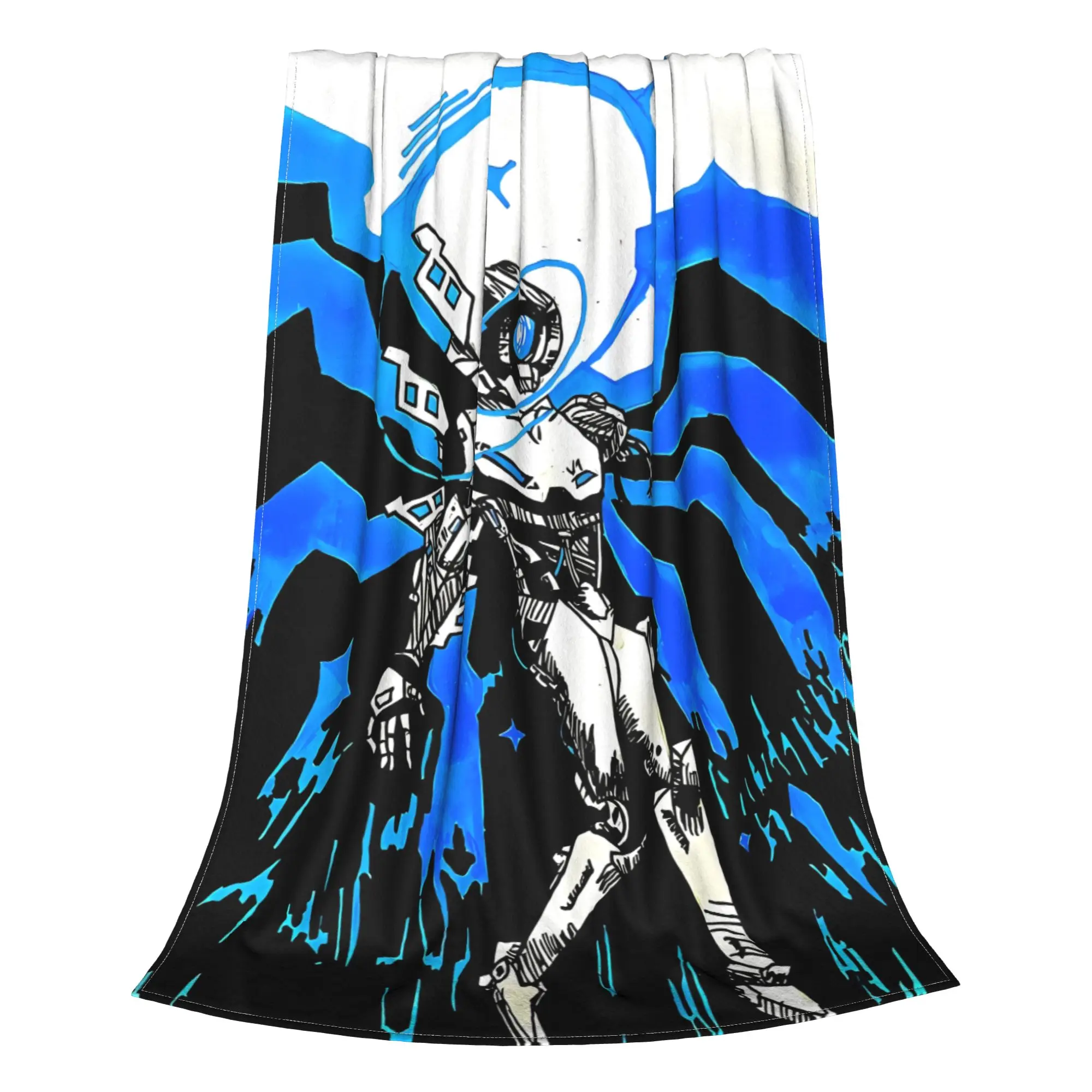1PC Home Cute Room Decor Sumi E Mech Warrior  Blanket Throw Blanket Ultrakill Novelty Warm Blanket All Season