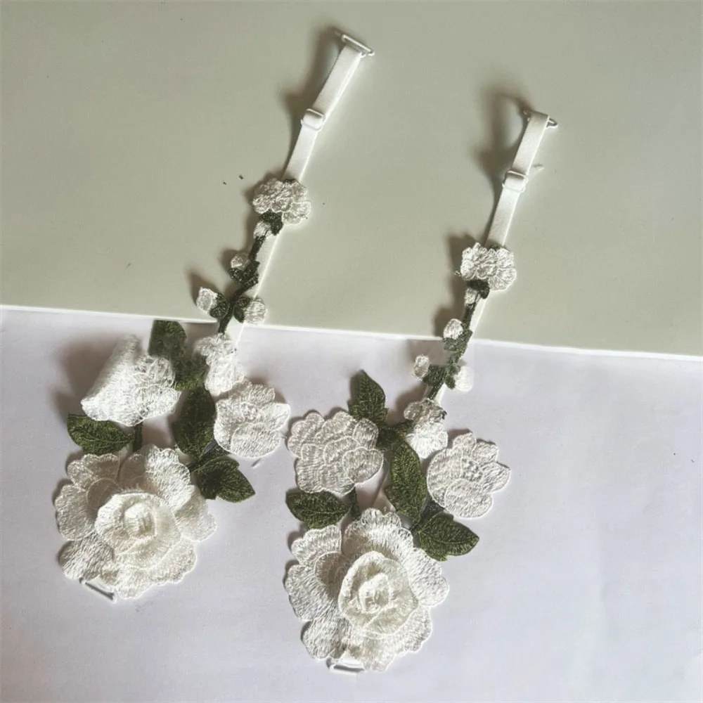 

Creative Gift Removable Floral Bra Straps Lace Anti-slip Shoulder Straps Polyester Decorative Floral Shoulder Belts