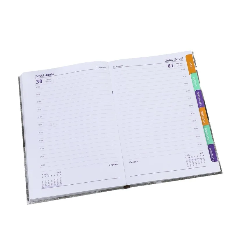 The Spanish Calendar Book Is A Portable Notebook 2025 Planning Diary