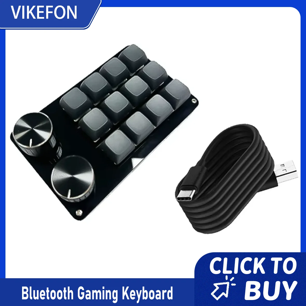 

Программирование макросов на заказ, 2 ручки, Bluetooth-клавиатура, RGB, 12-клавишная копия, вставить мини-кнопочную игровая клавиатуру, механическая игровая клавиатура с горячей заменой, макропад